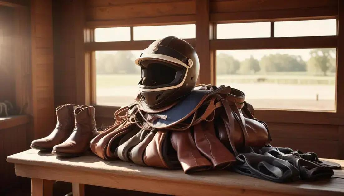 Equipamentos essenciais para cavaleiros e cavalos