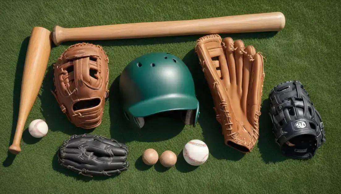 Equipamentos essenciais para jogar beisebol